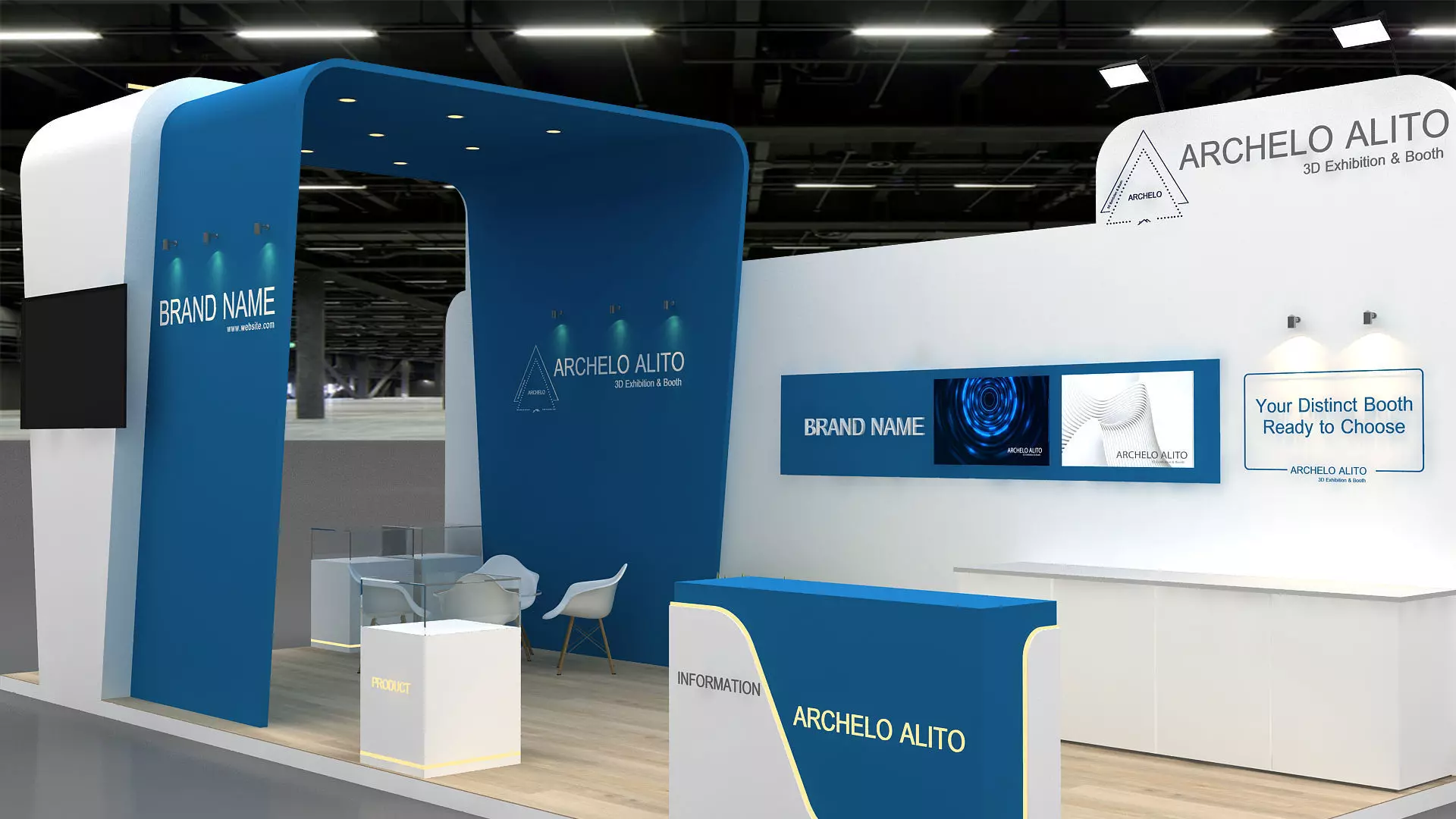 Trade Show Stand 3D 3D model_5
