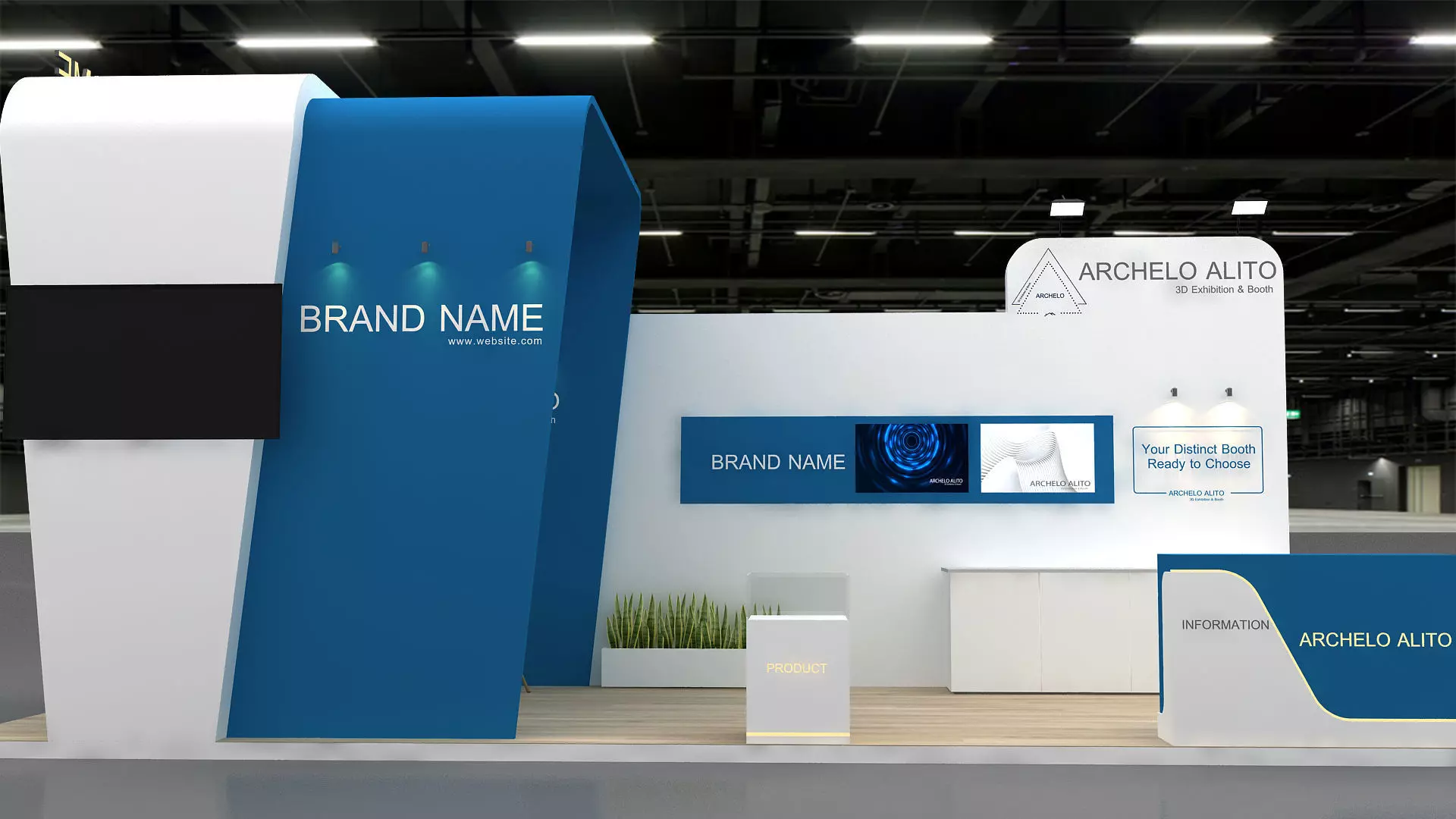 Trade Show Stand 3D 3D model_7