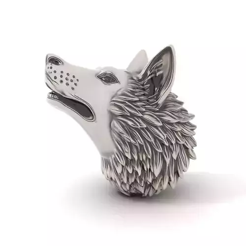 Silver Wolf Head model pack