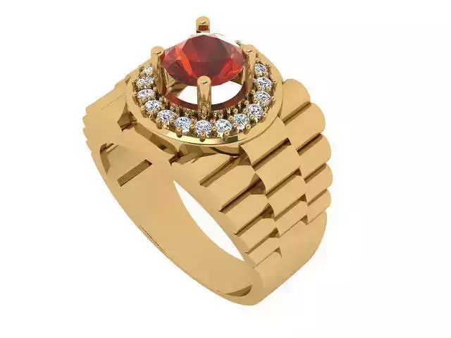 A Showcase of Luxury Men Rings Inspired by Watches 3D print model