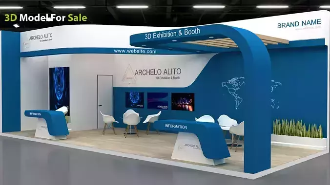 3d stall moled exhibition