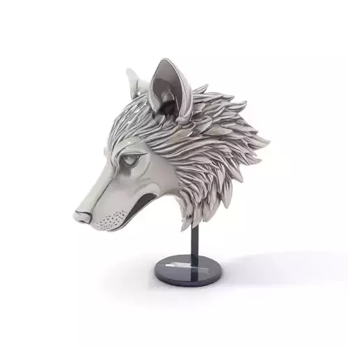 Silver Wolf Head model pack
