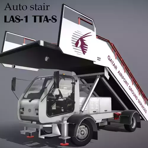Auto stairs LAS-1 TTA-S Low-poly 3D model