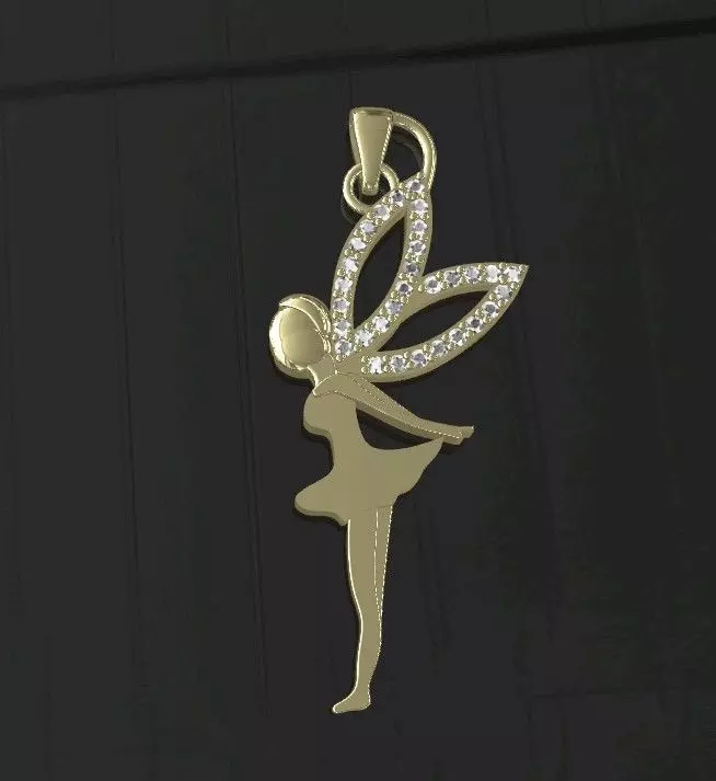 Angel Necklace Free 3D print model_3