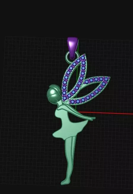 Angel Necklace Free 3D print model_1