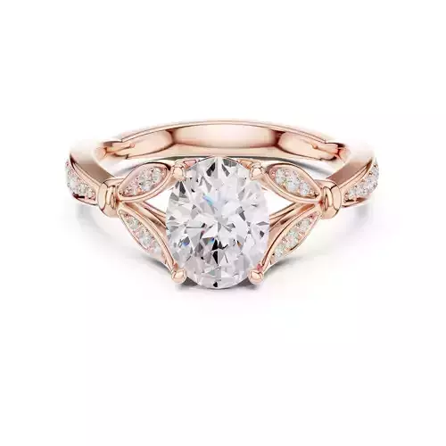 Oval Cut Diamond Engagement Wedding Ring 3DM STL Video