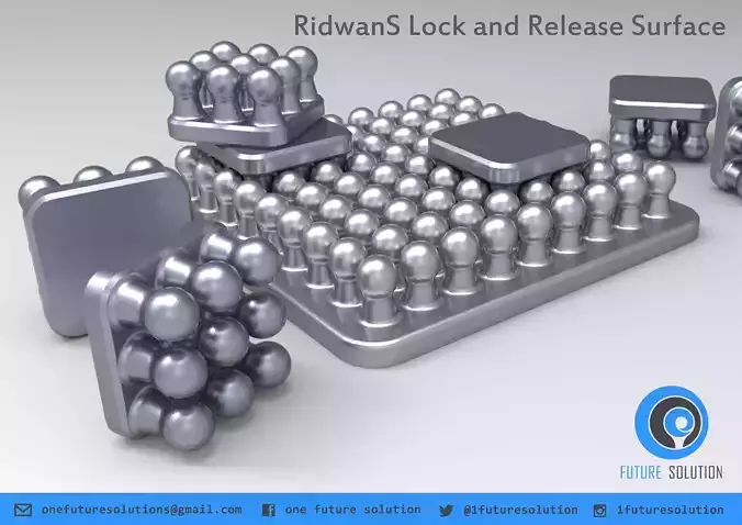 RidwanS Lock and Release Surface Free 3D print model