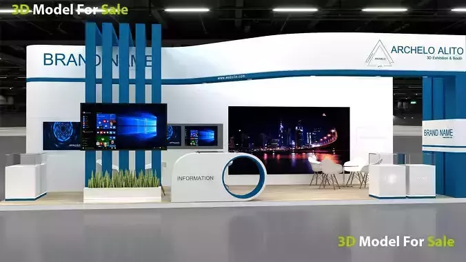 3d exhibition modular 3D model