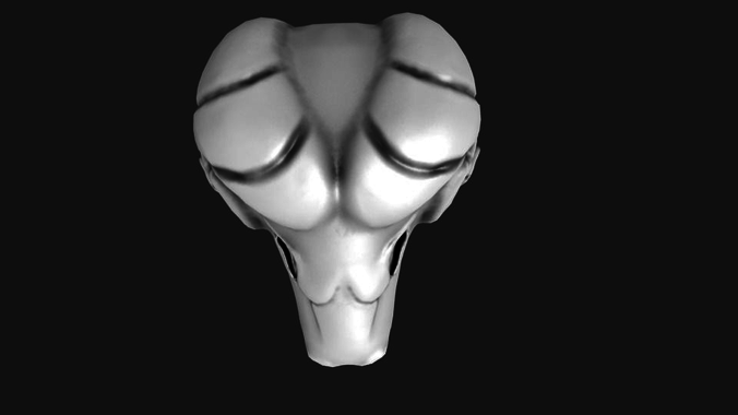 Stone Ram Head Free low-poly 3D model