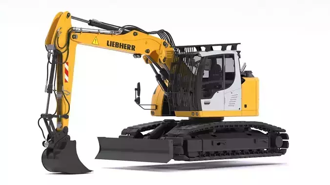 Liebherr Crawler Excavator R914 Compact 3D model