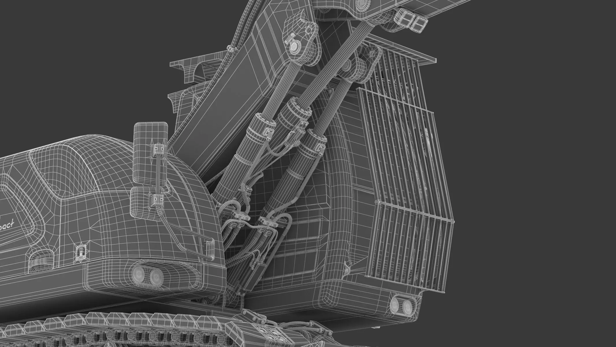 Liebherr Crawler Excavator R914 Compact 3D model | CGTrader
