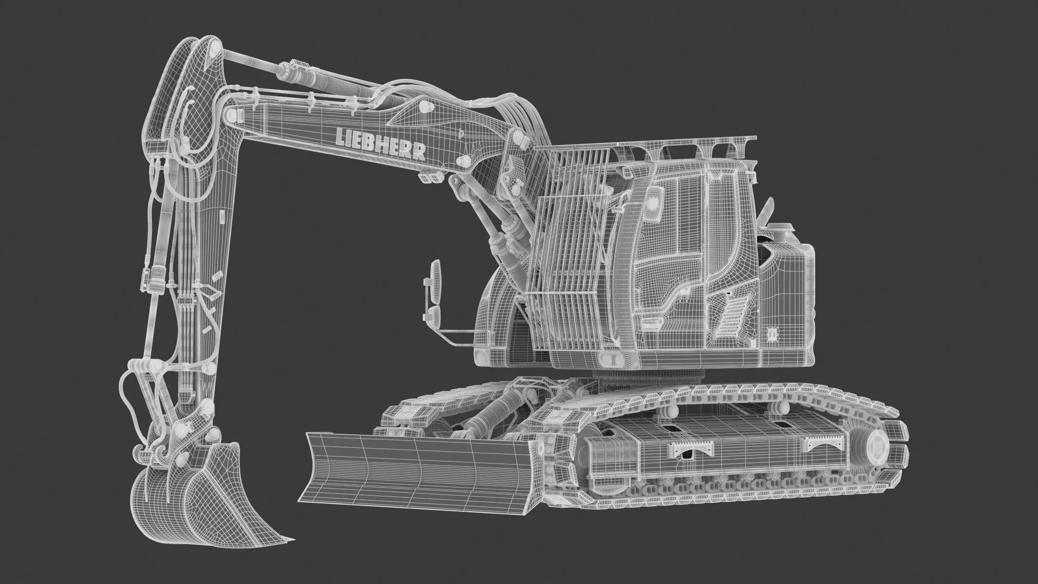 Liebherr Crawler Excavator R914 Compact 3D model | CGTrader