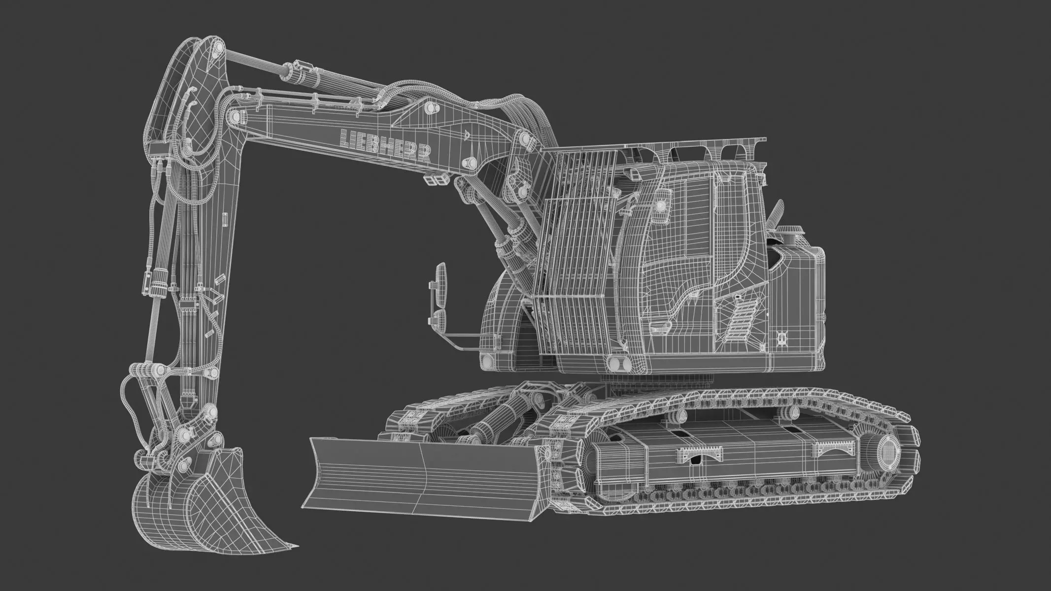 Liebherr Crawler Excavator R914 Compact 3D model | CGTrader