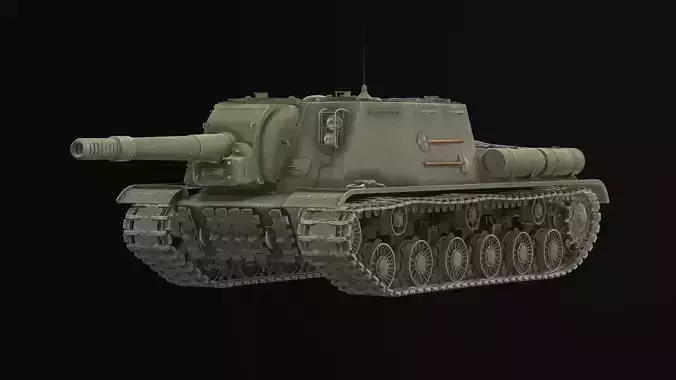 ISU-152 Soviet anti-tank self-propelled artillery system