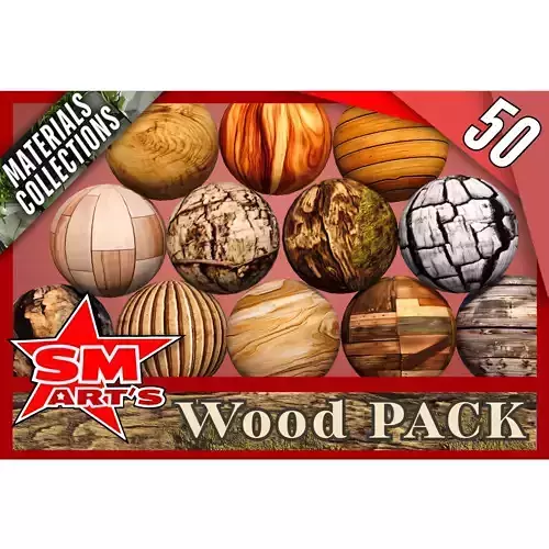 Wood Texture Pack - 50 High-Quality Stylized Materials