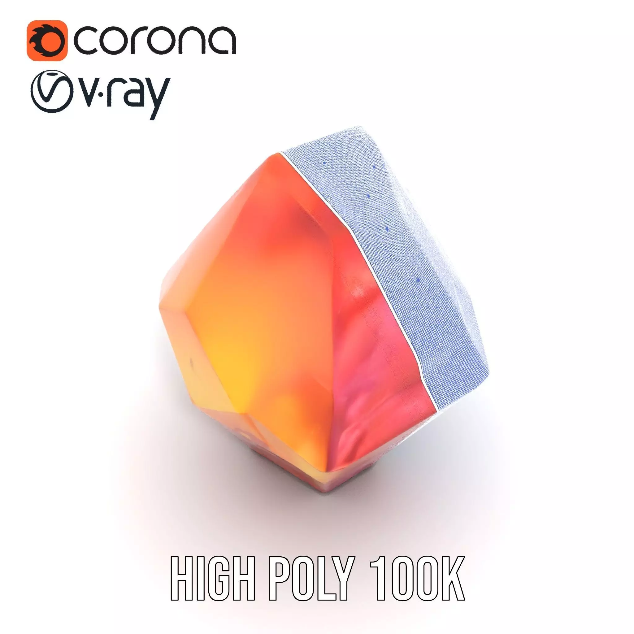 Sunlit Gemstone model pack Low-poly 3D model_32