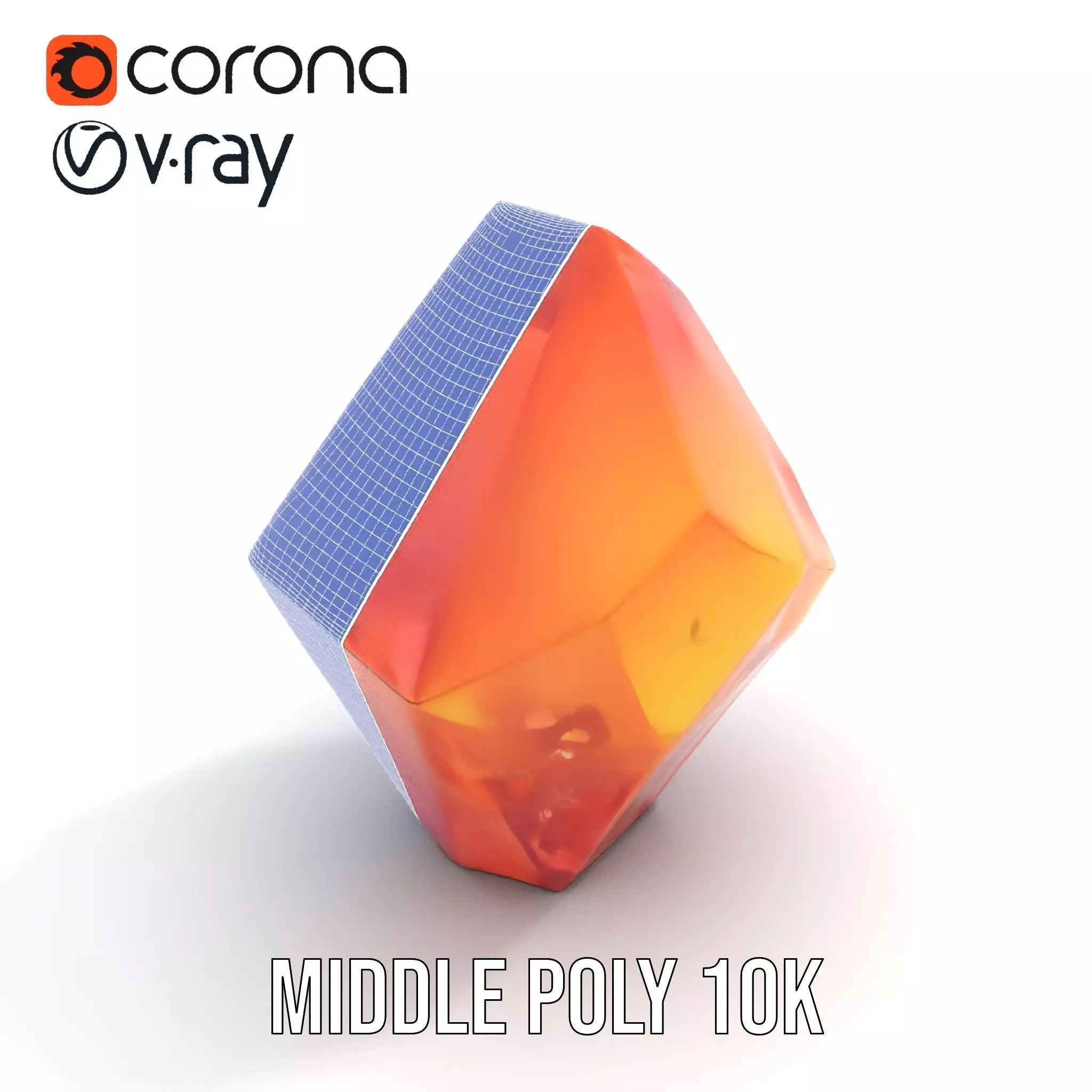 Sunlit Gemstone model pack Low-poly 3D model_21