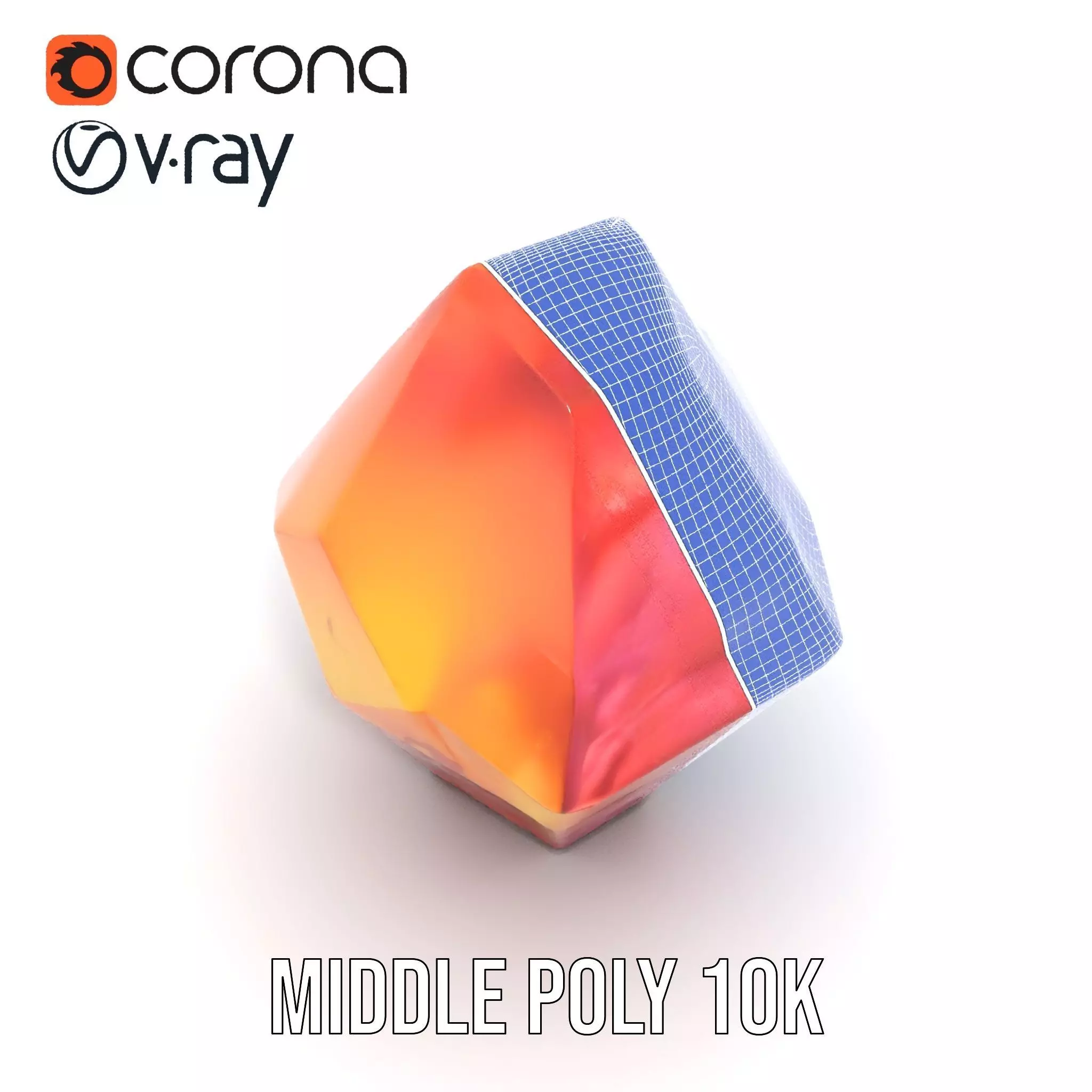 Sunlit Gemstone model pack Low-poly 3D model_29