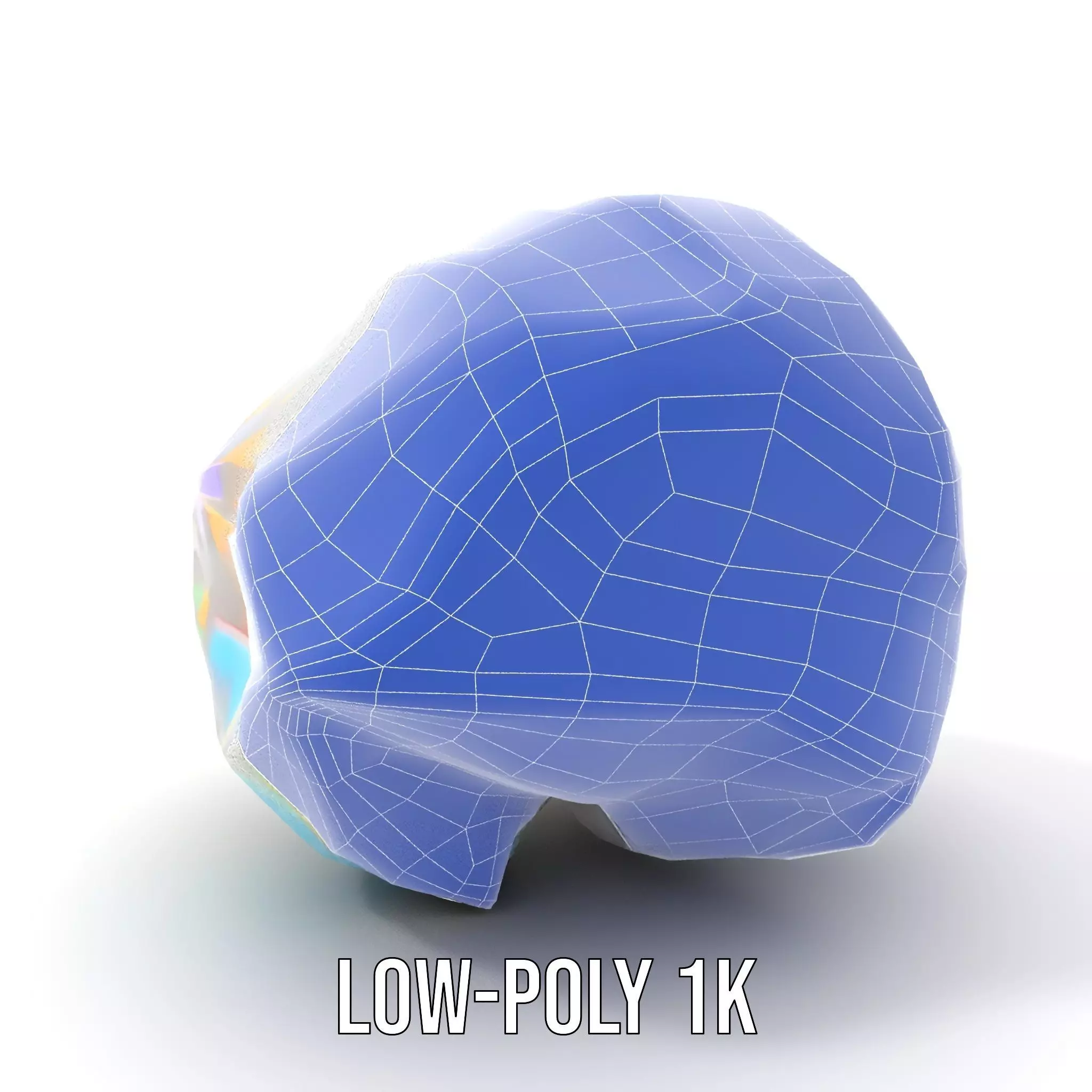 Iridescent Diamond Gem model pack Low-poly 3D model_15