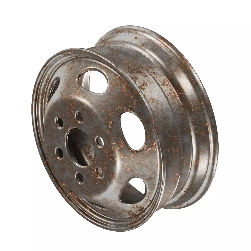 Rusty Truck Rim 3D model
