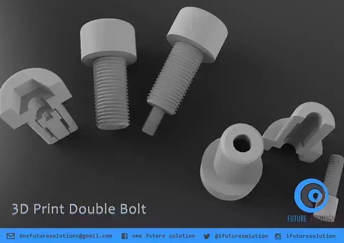 3D Print Double Bolt