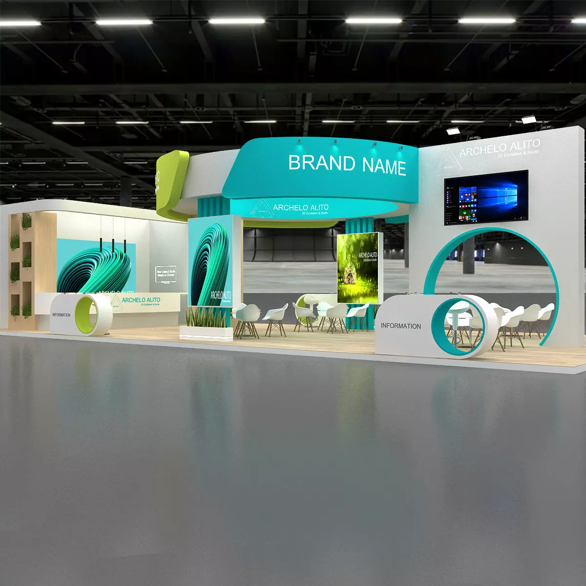 3d exhibition booth 3D model_10
