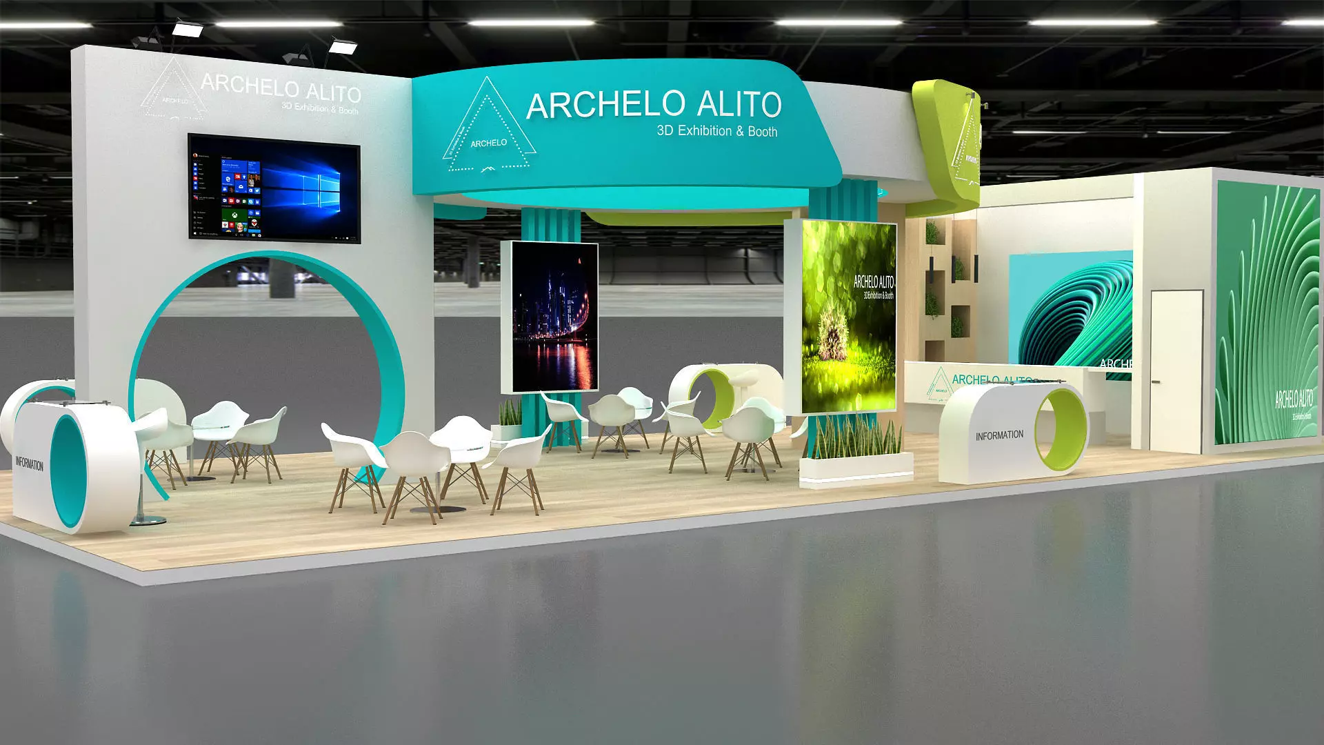 3d exhibition booth 3D model_6