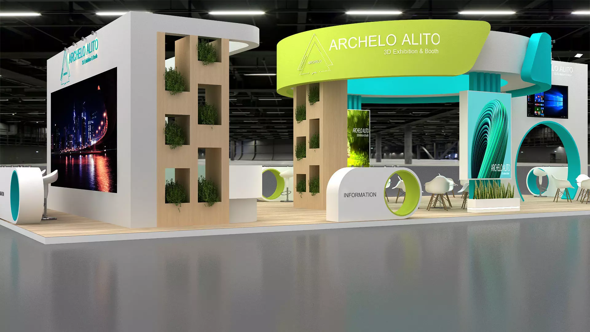 3d exhibition booth 3D model_3