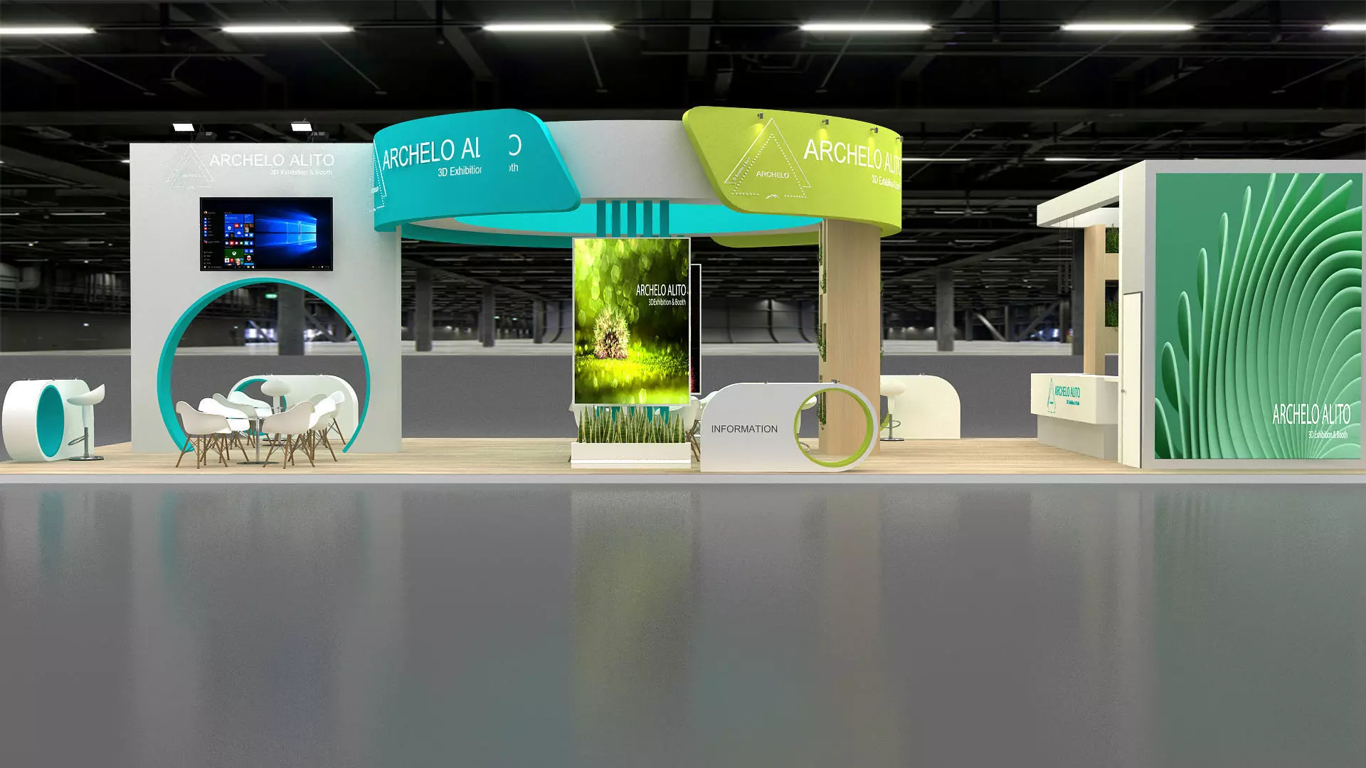 3d exhibition booth 3D model_5