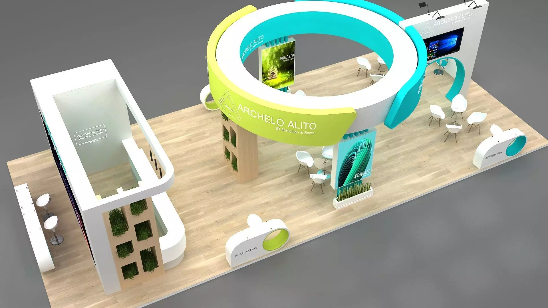 3d exhibition booth 3D model_8