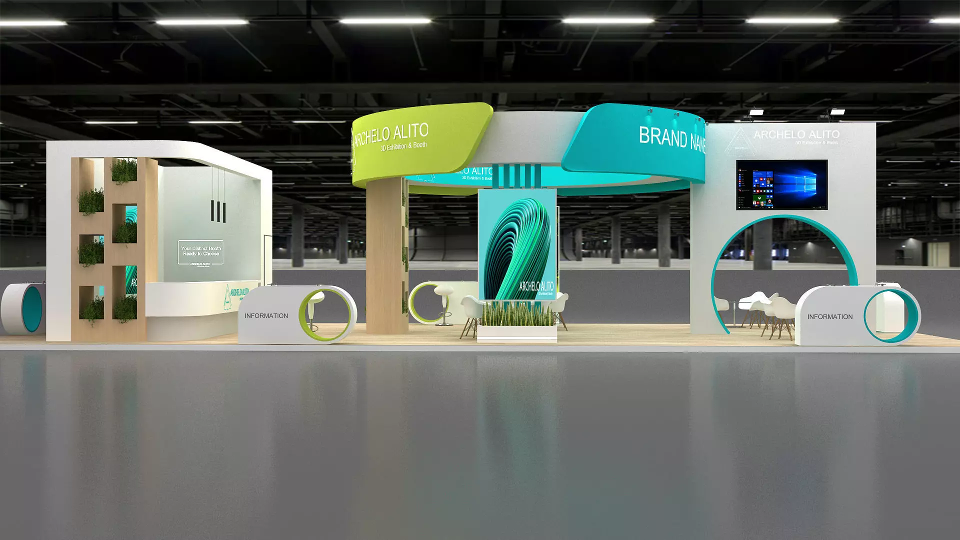 3d exhibition booth 3D model_2