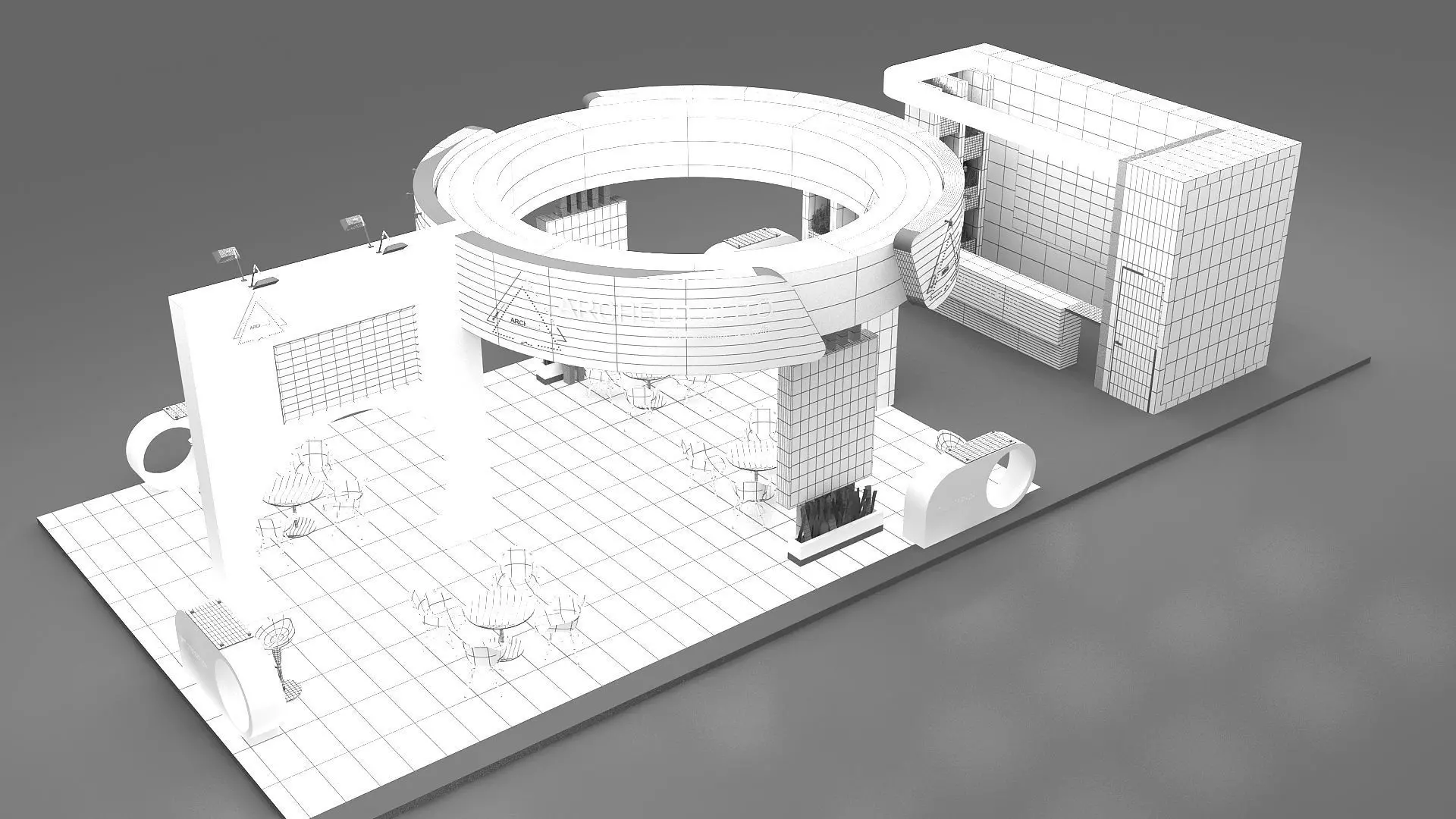 3d exhibition booth 3D model_11