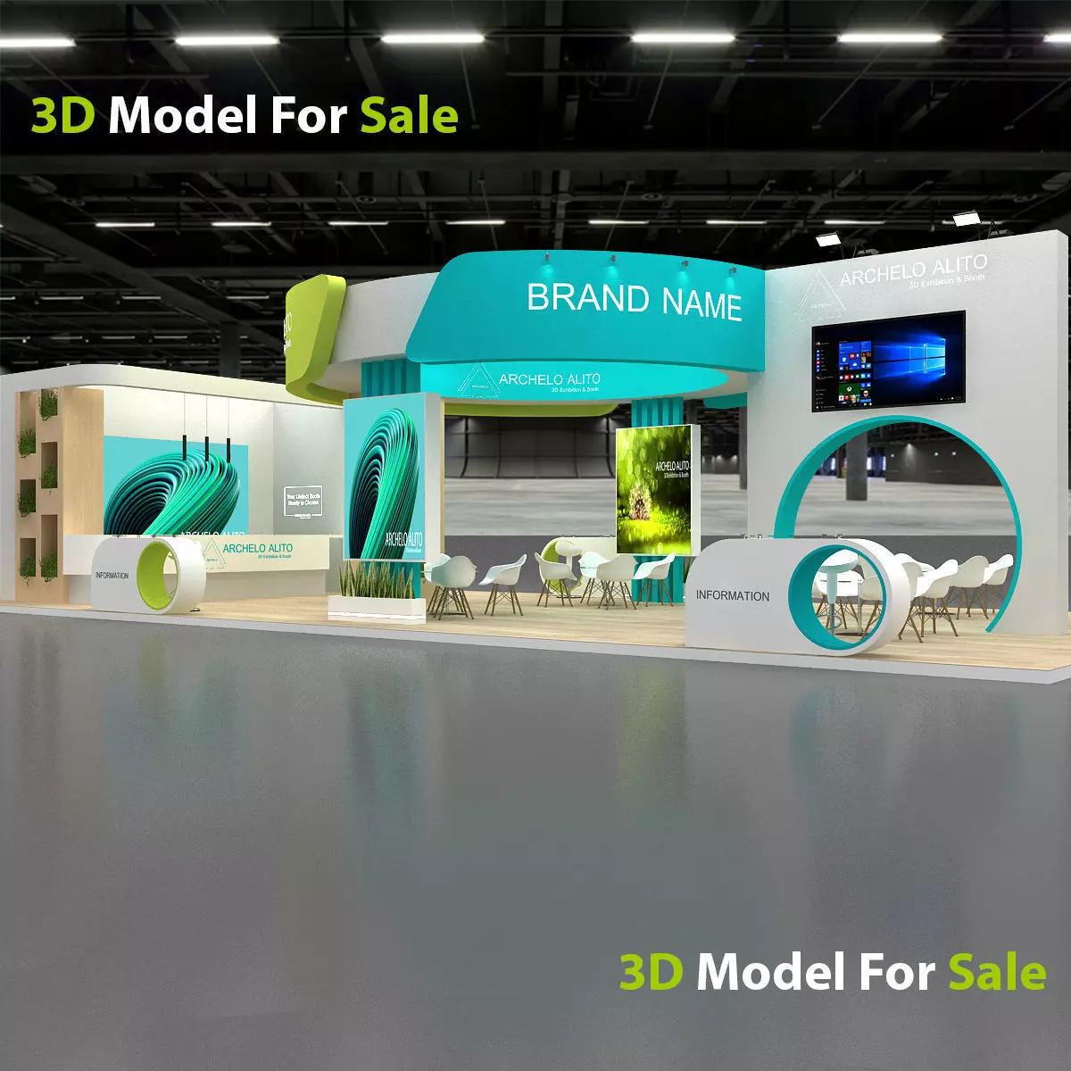 3d exhibition booth 3D model_9