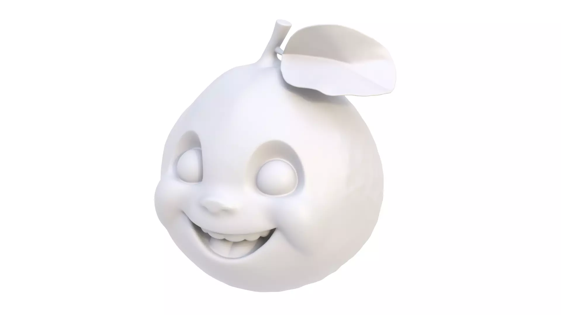 Smiling lemon 3D model_0