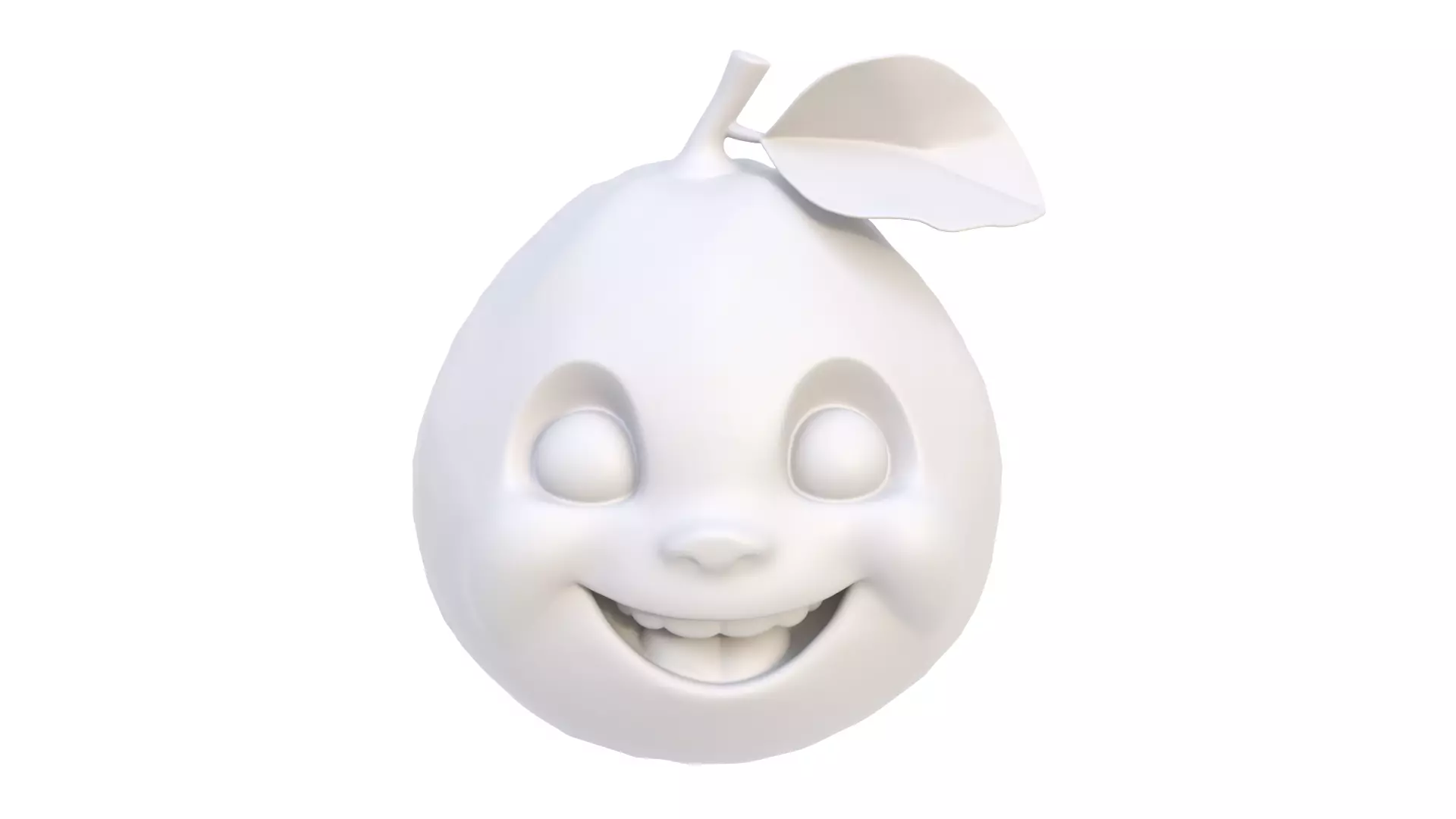 Smiling lemon 3D model_7