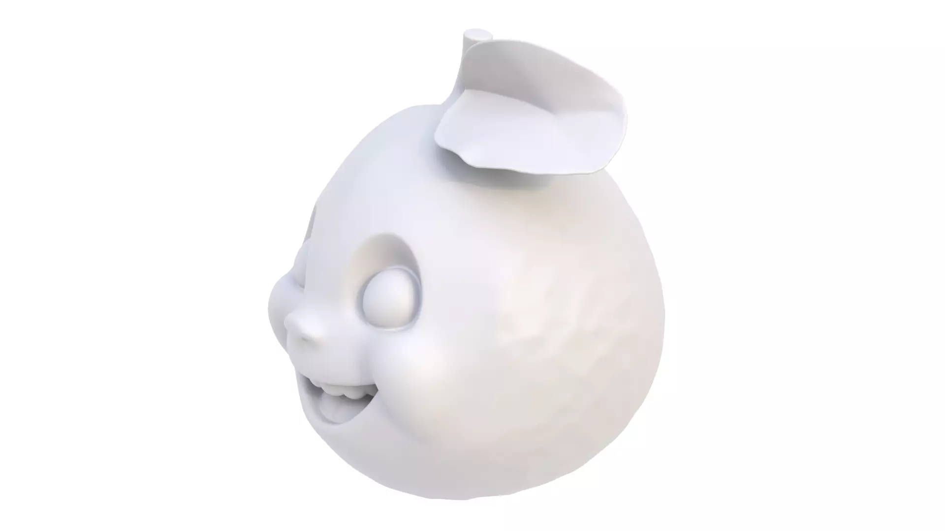 Smiling lemon 3D model_2