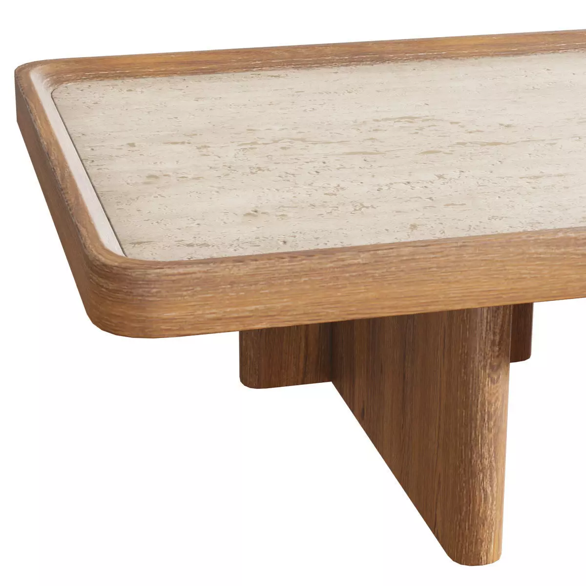 Rectangle Coffee Table 3D model_4