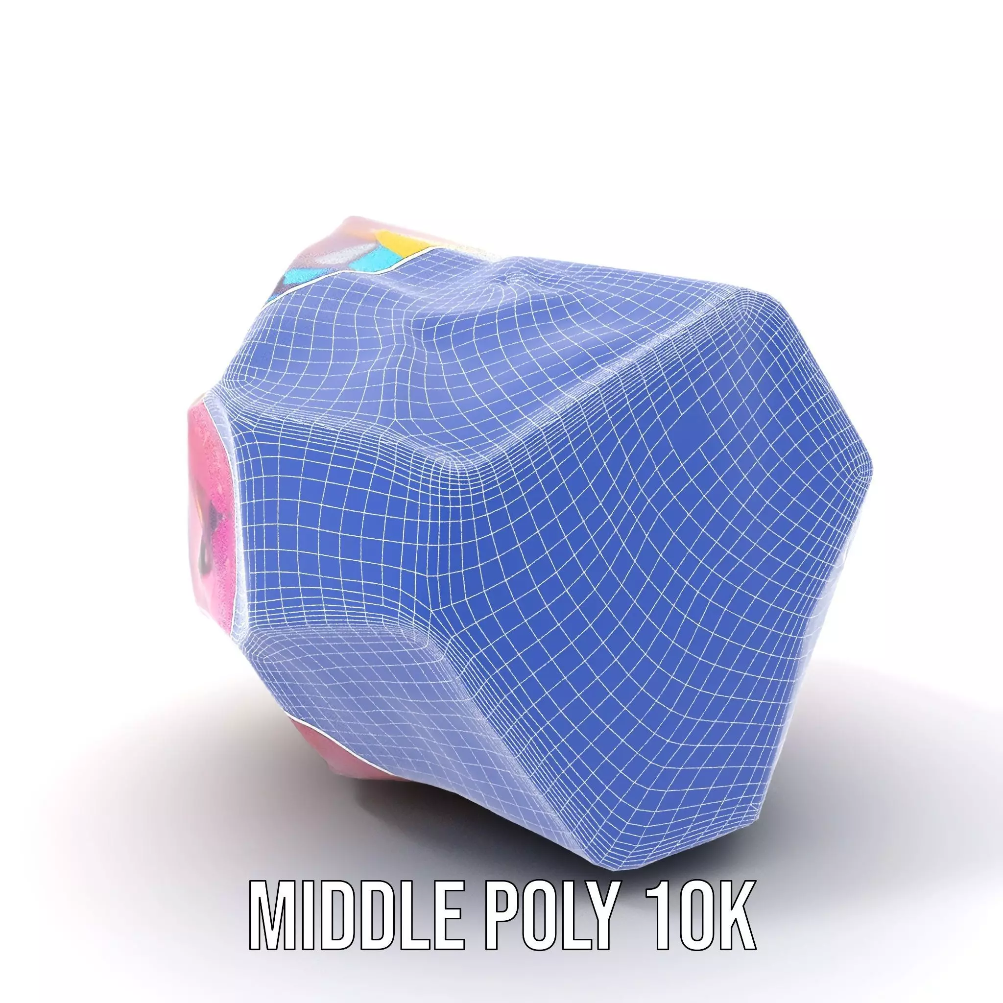 Pink Gemstone Crystal model pack Low-poly 3D model_24