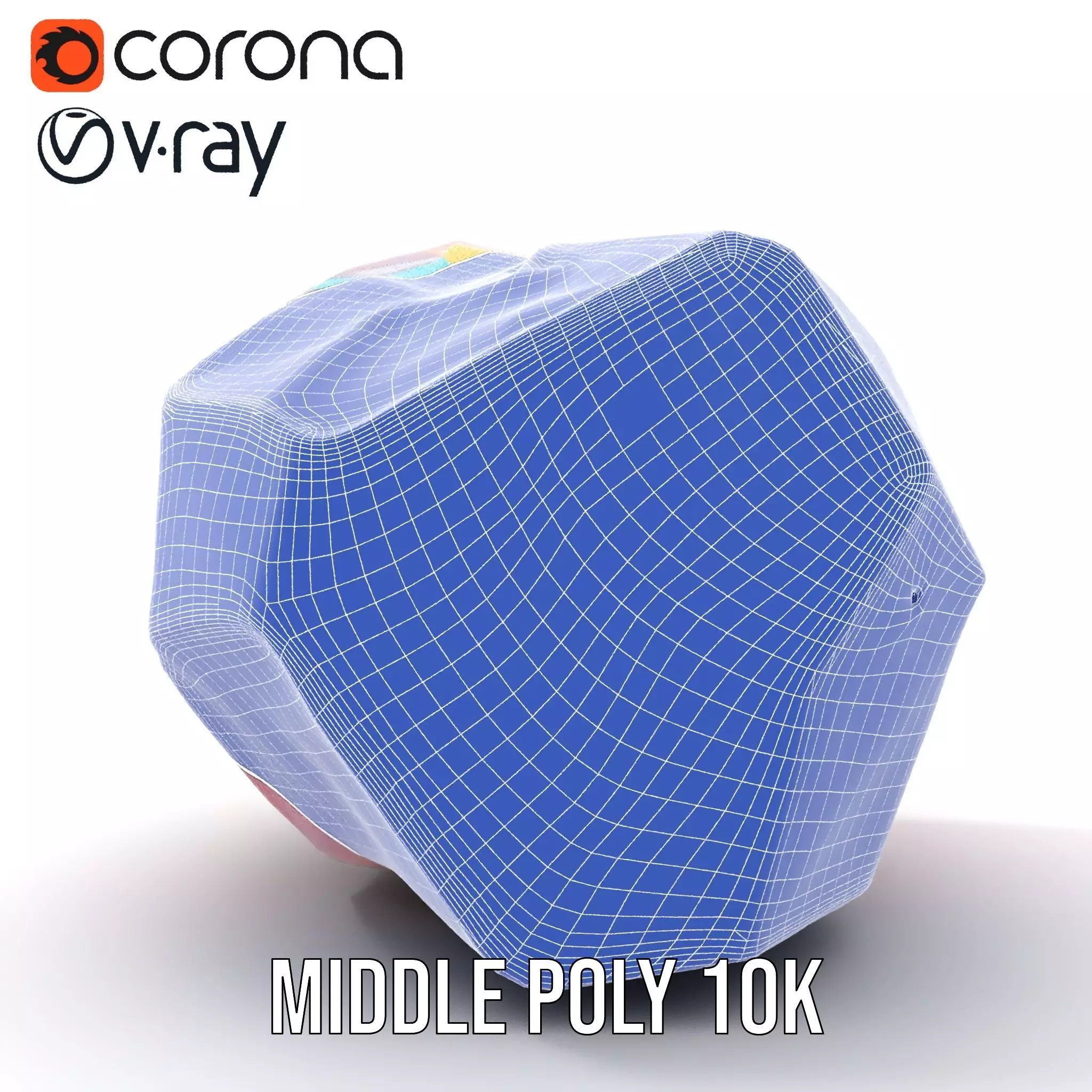 Pink Gemstone Crystal model pack Low-poly 3D model_12