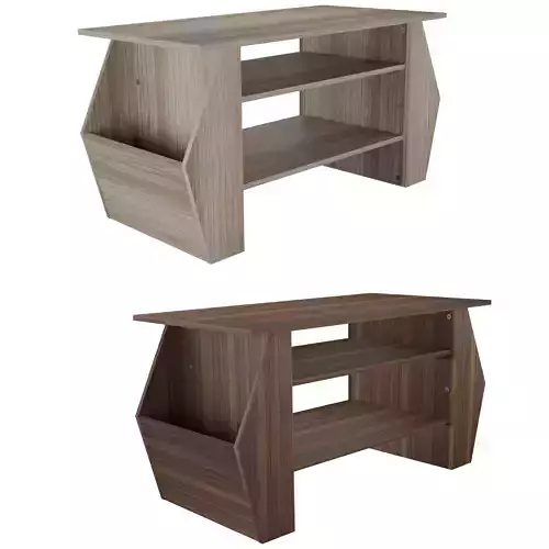 French Oak  Multifunctional Magazine Coffee Table
