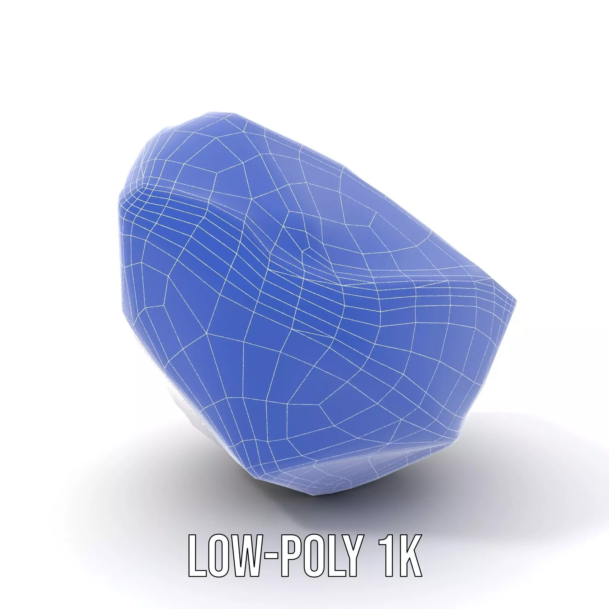Violet Crystal Gem model pack Low-poly 3D model_14