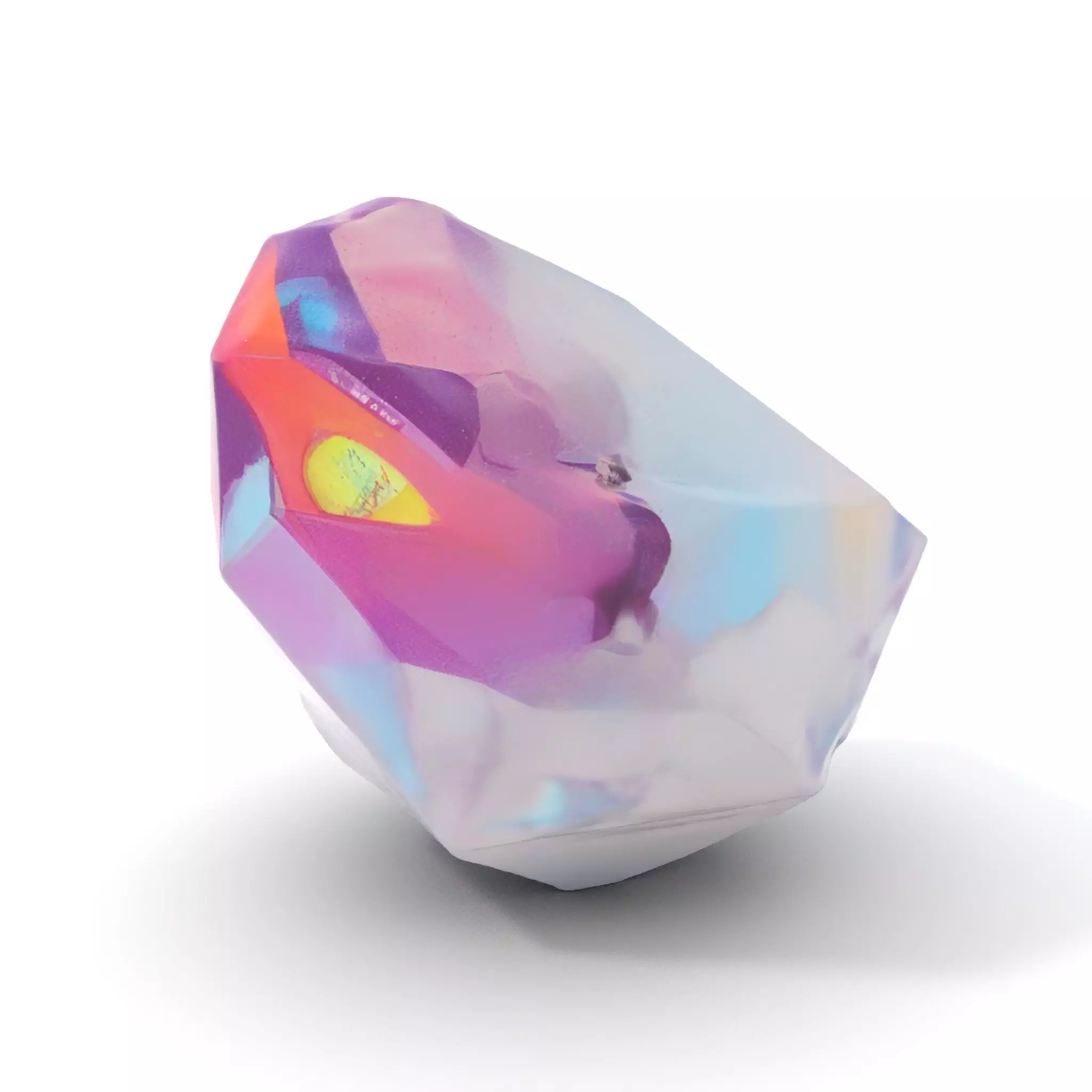 Violet Crystal Gem model pack Low-poly 3D model_0