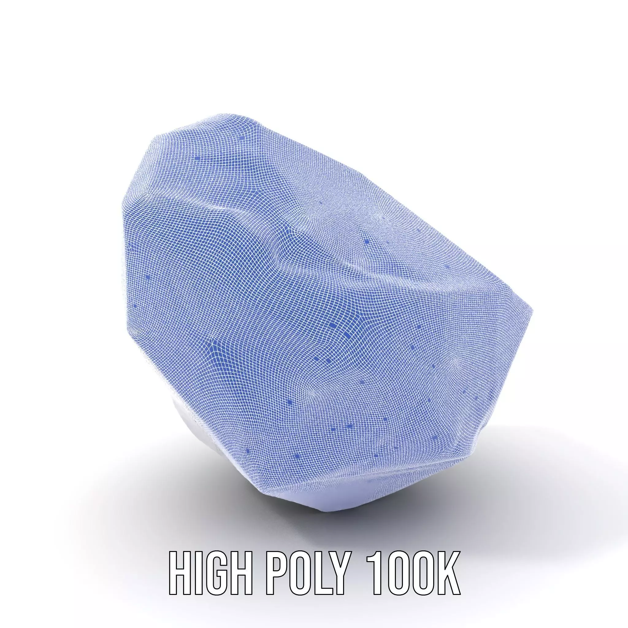 Violet Crystal Gem model pack Low-poly 3D model_5