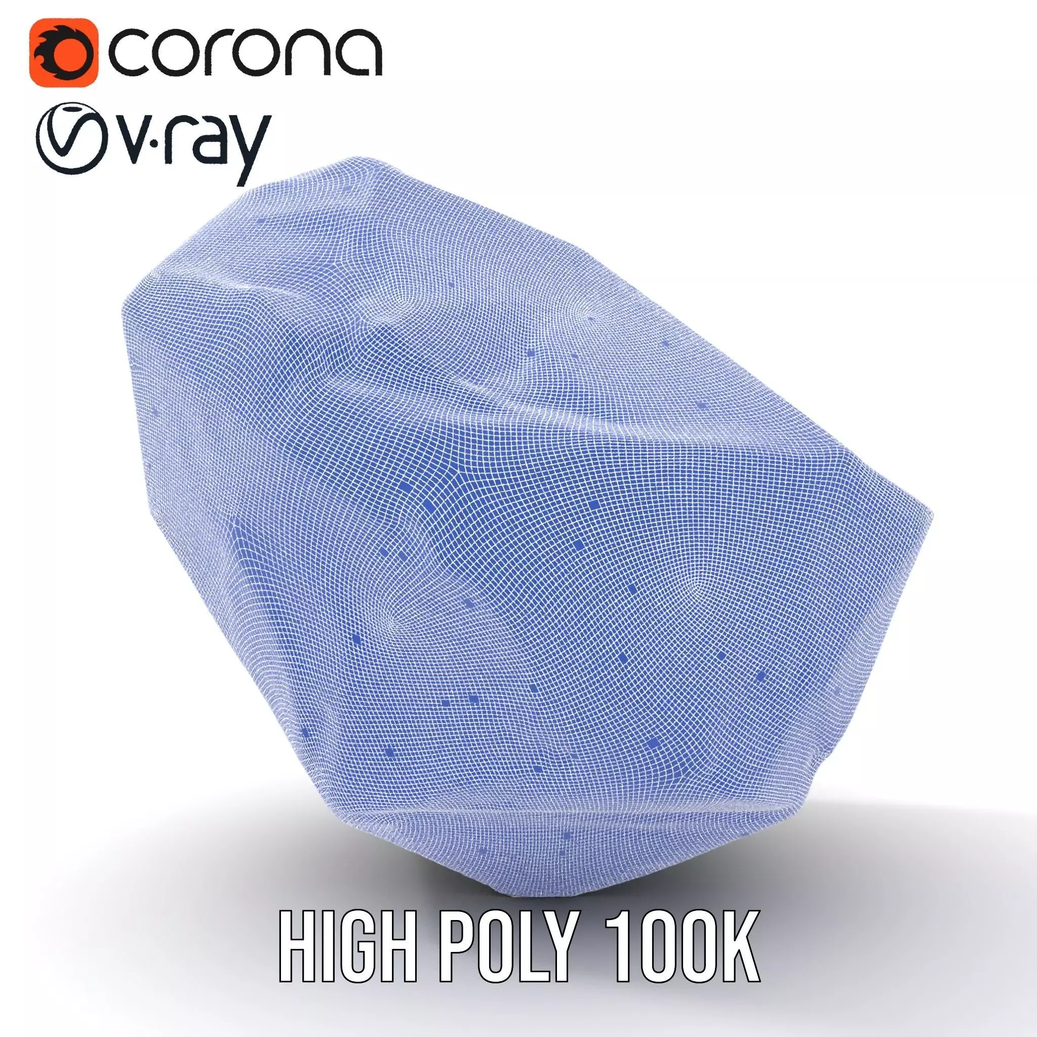 Violet Crystal Gem model pack Low-poly 3D model_35