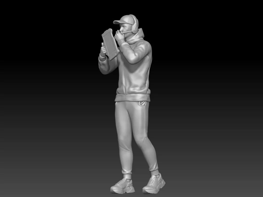 nfl coach man 1 3D print model_1