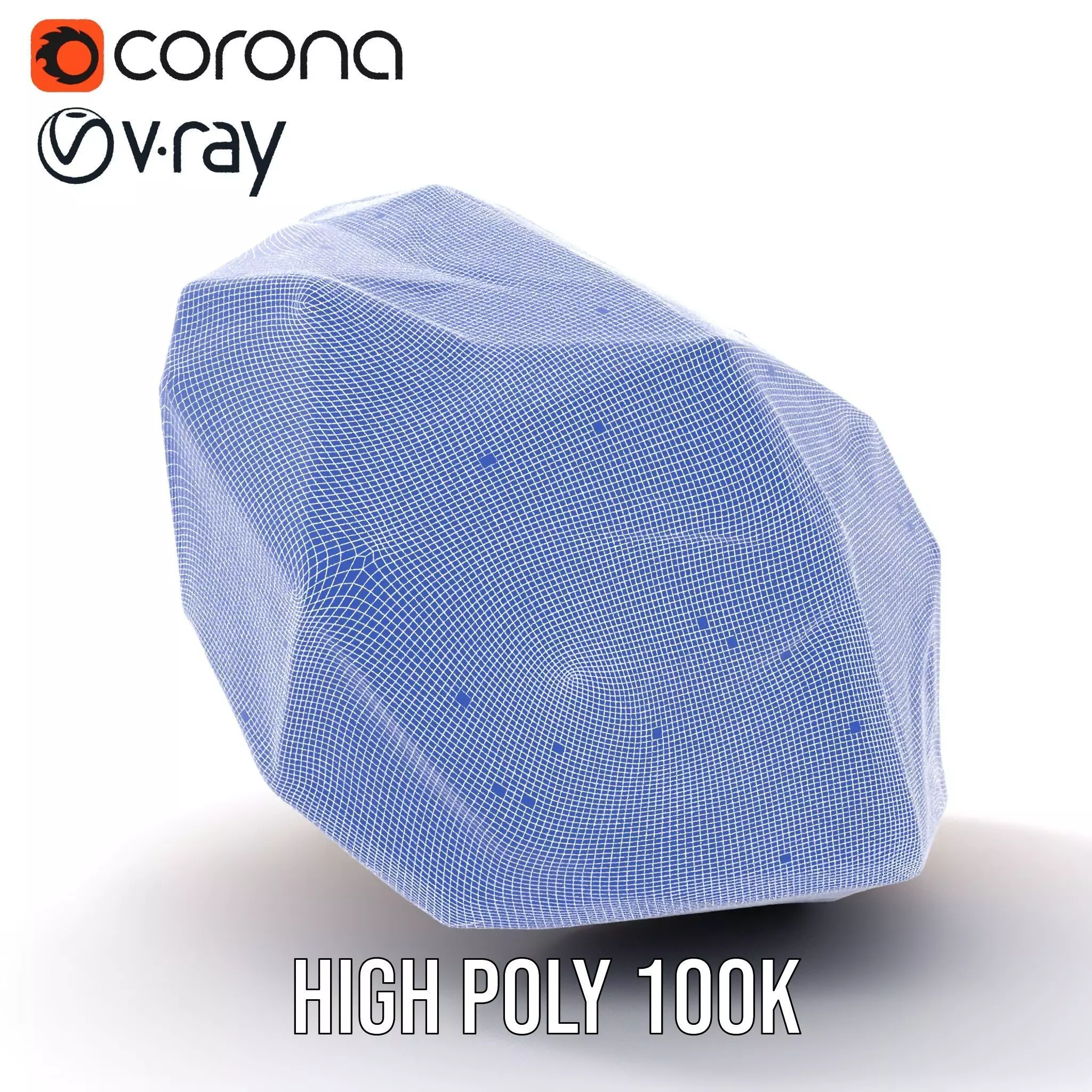 Rainbow Crystal Gem model pack Low-poly 3D model_35