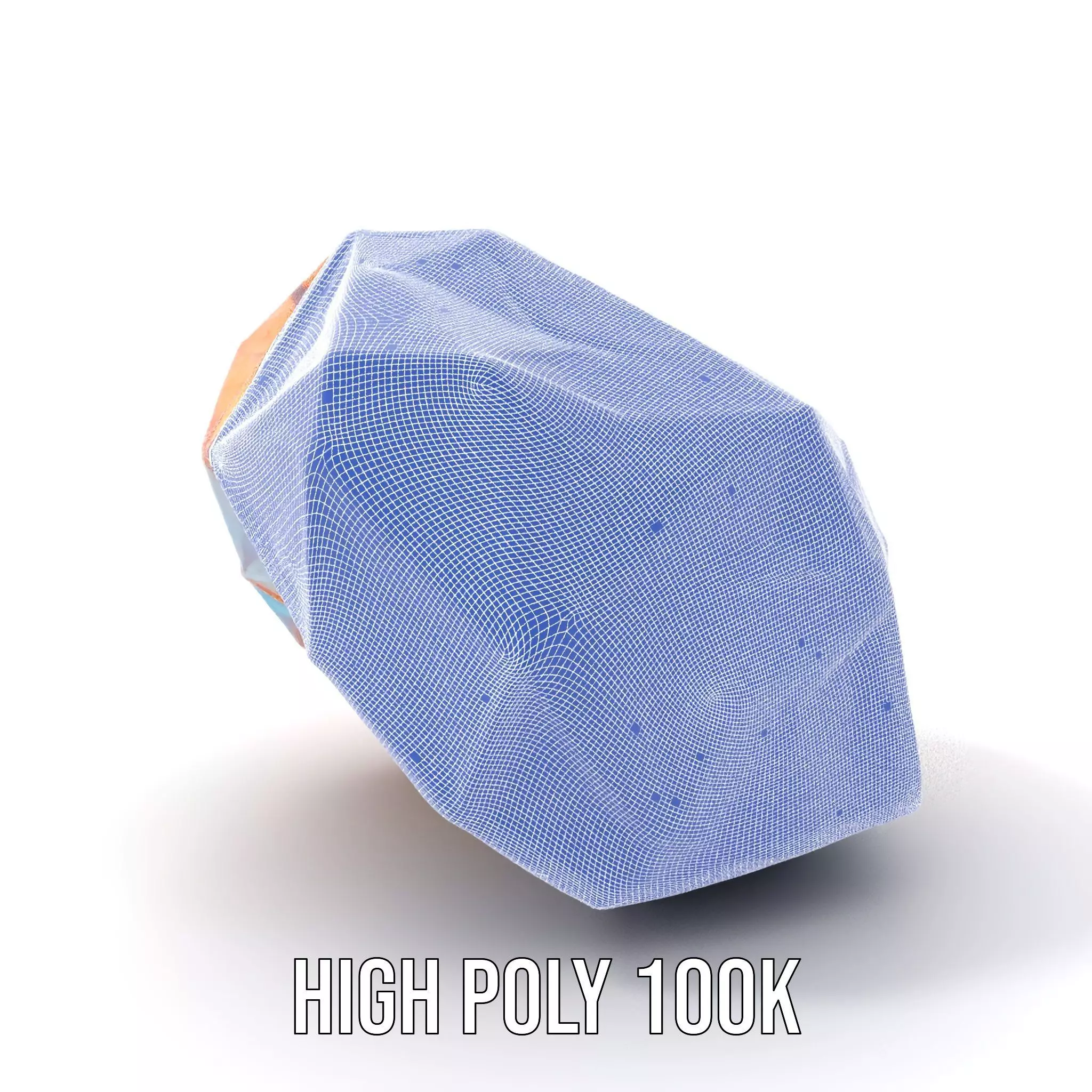 Rainbow Crystal Gem model pack Low-poly 3D model_5