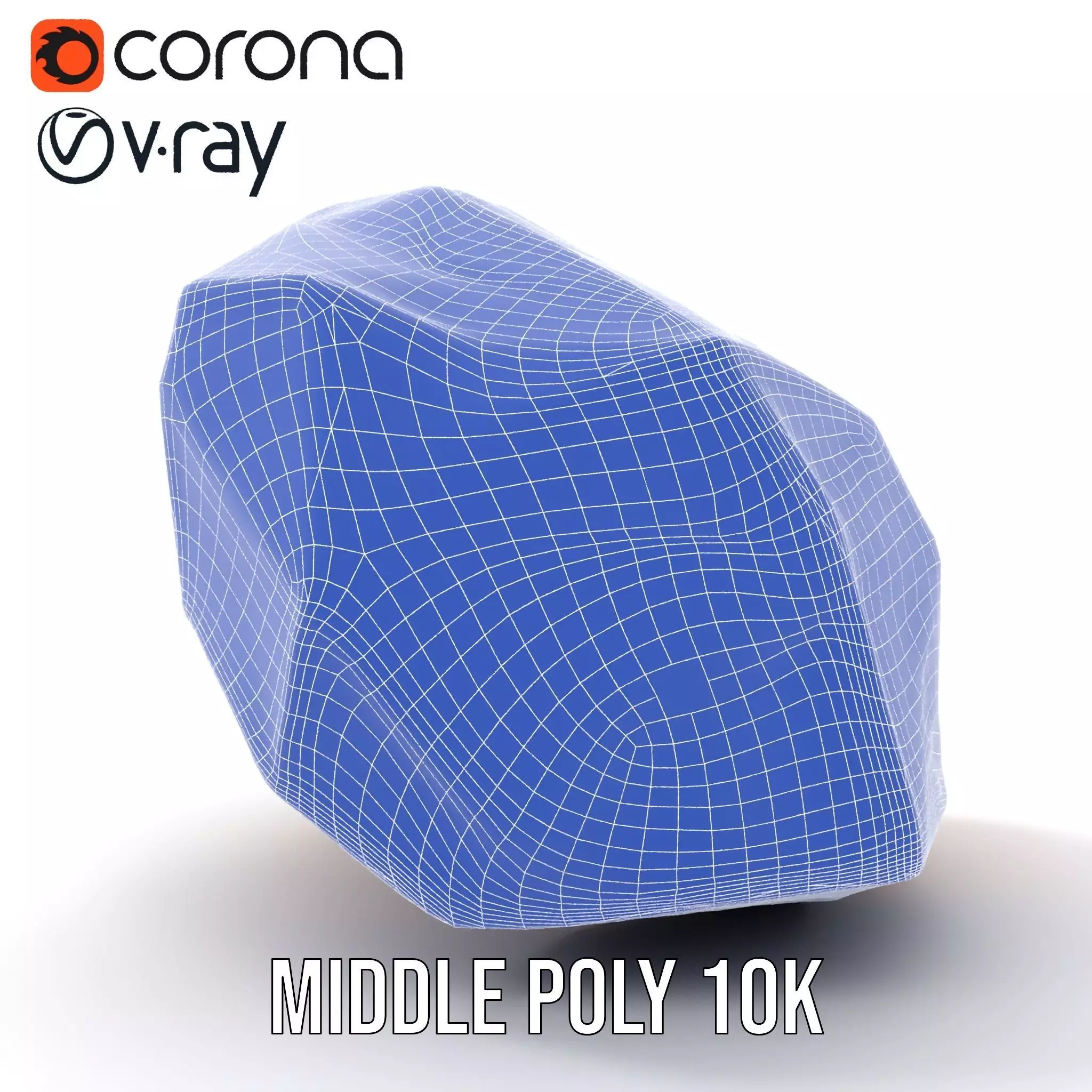 Rainbow Crystal Gem model pack Low-poly 3D model_19