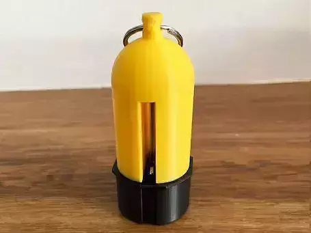 Floating Dive Cylinder Key Holder Keyring
