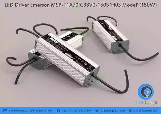 LED Driver Emerson MSP-T1A70IC88V0-150S - H03 Model - 150W Free 3D model